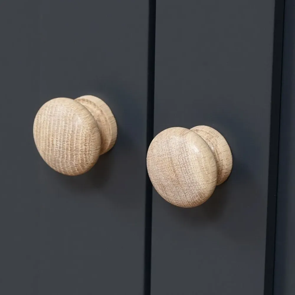 Grand Sideboard - Charcoal, Oak