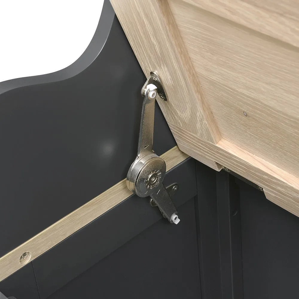 Hallway Tidy with Storage - Charcoal, Oak