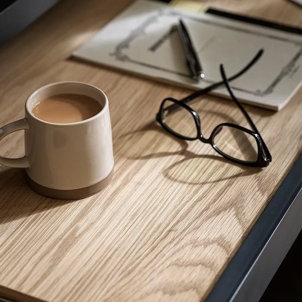 Hideaway Home Office - Charcoal, Oak