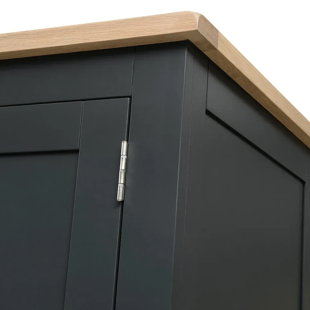 Hideaway Home Office - Charcoal, Oak