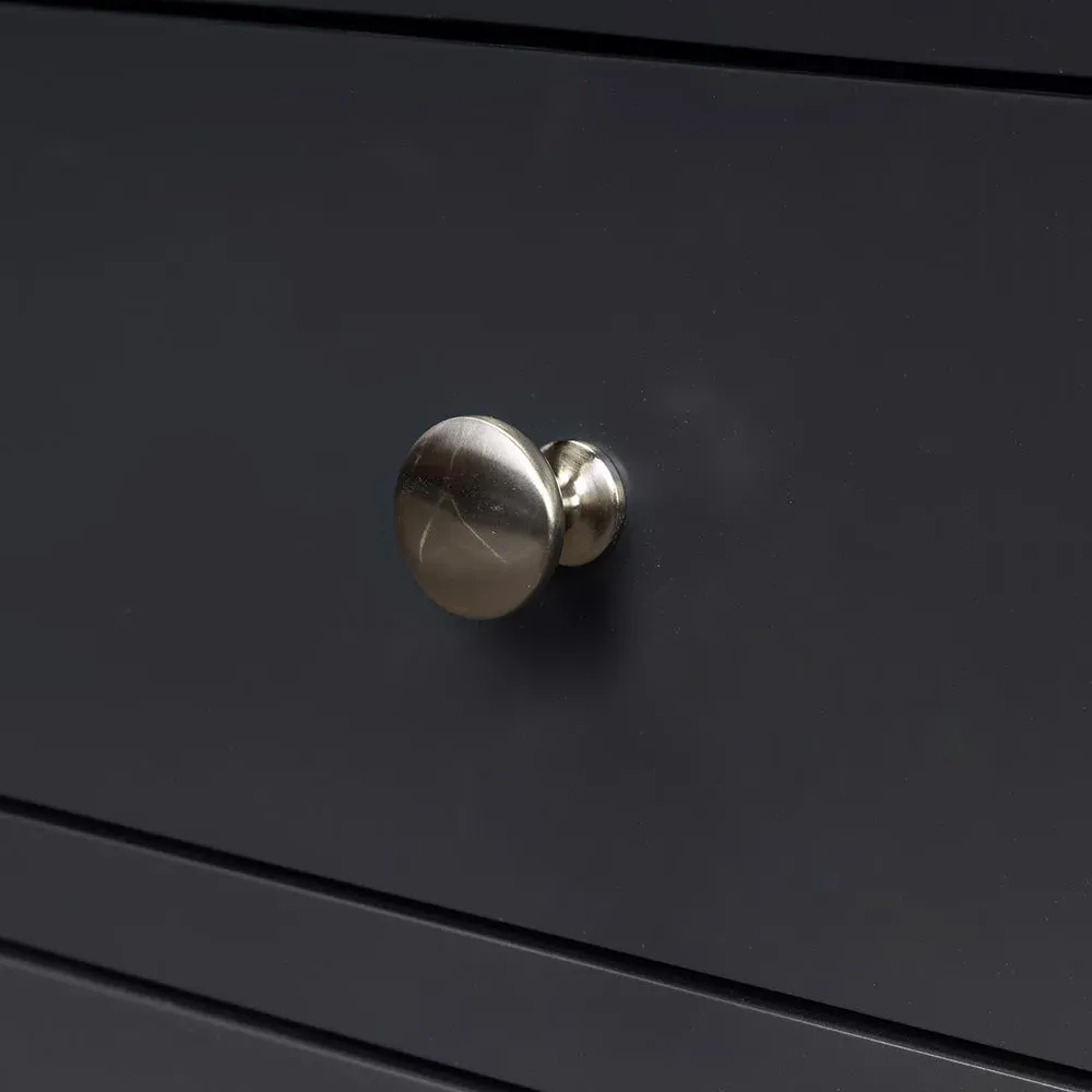 Jumbo Bedside Table with 3 Drawers - Oak