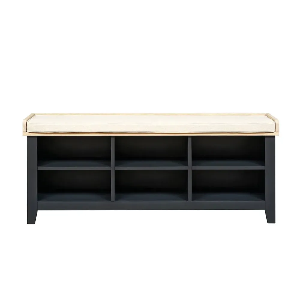 Large Open Shoe Bench - Charcoal image