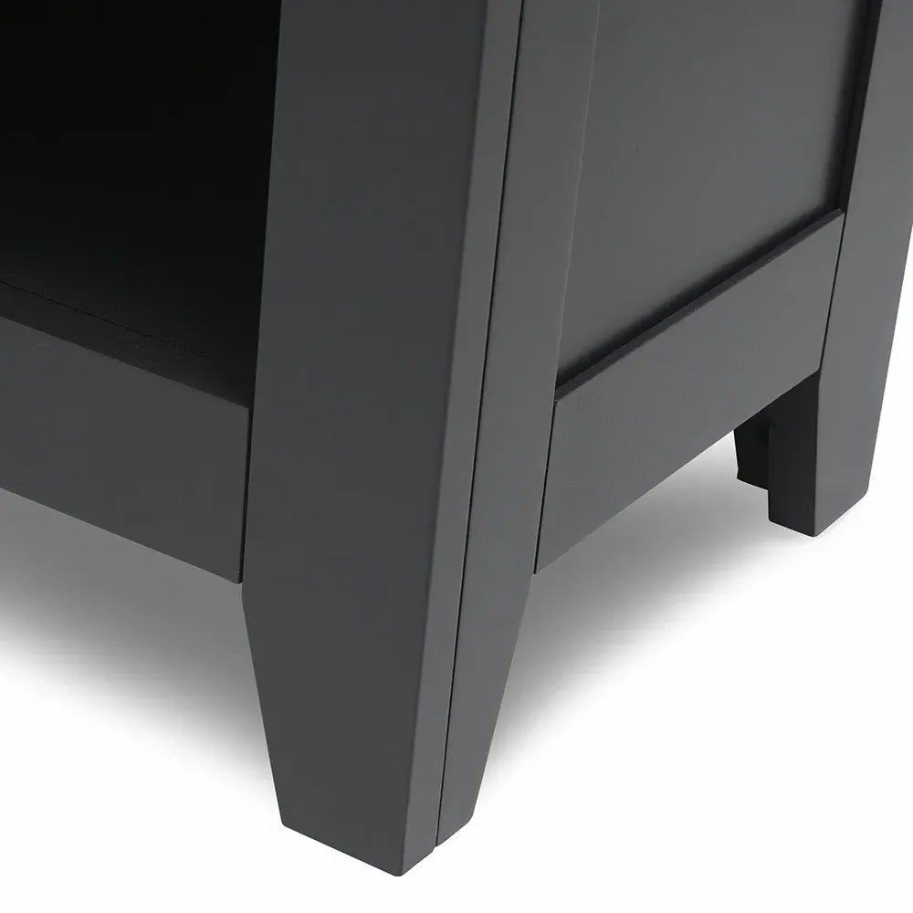 Open Shoe Storage Bench - Charcoal, Oak