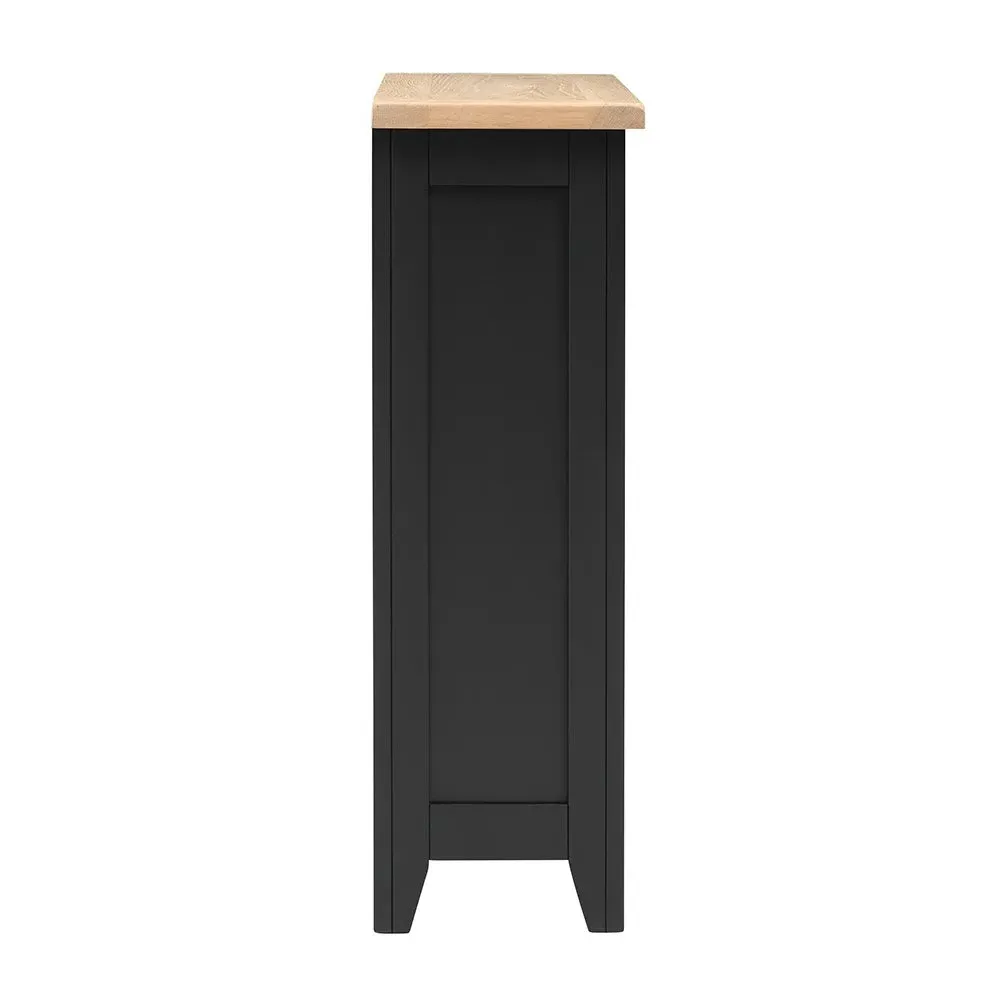 Small Bookcase - Charcoal, Oak