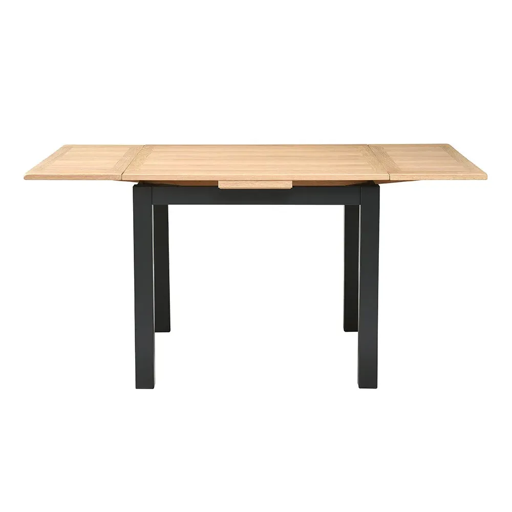 Square Extendable Dining Table - Charcoal, Oak
