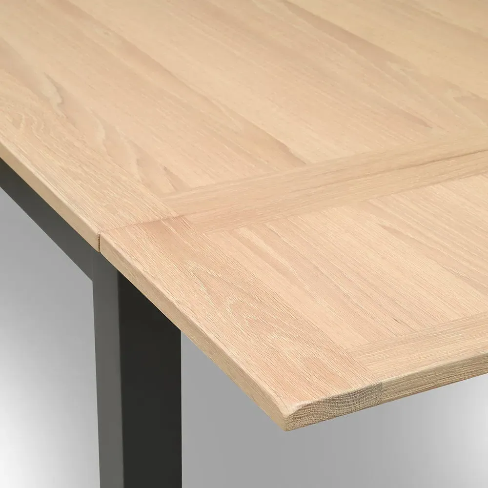 Square Extendable Dining Table - Charcoal, Oak