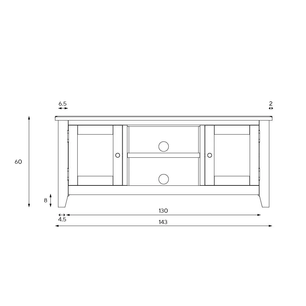 TV Stand with Storage - Charcoal, Oak