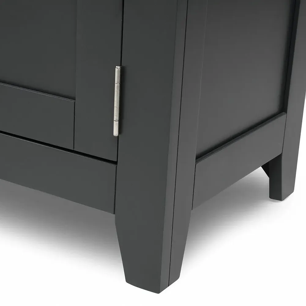 TV Unit with Storage - Charcoal, Oak