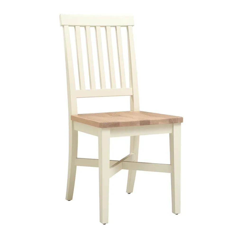 6-10 Seater Extendable Dining Table and 6 Chairs - Cream, Oak