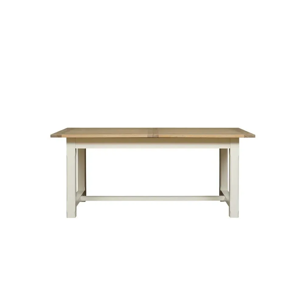 6-10 Seater Extendable Dining Table - Cream, Oak