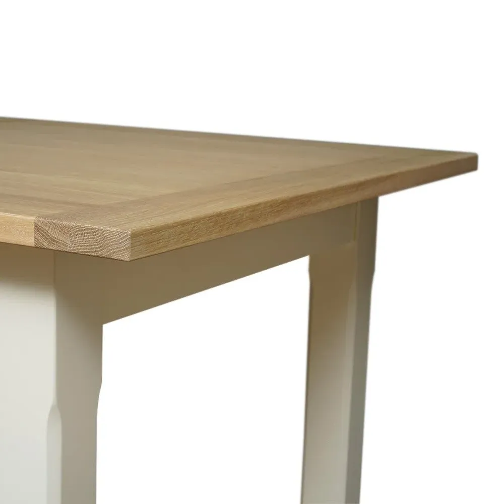 6-10 Seater Extendable Dining Table - Cream, Oak