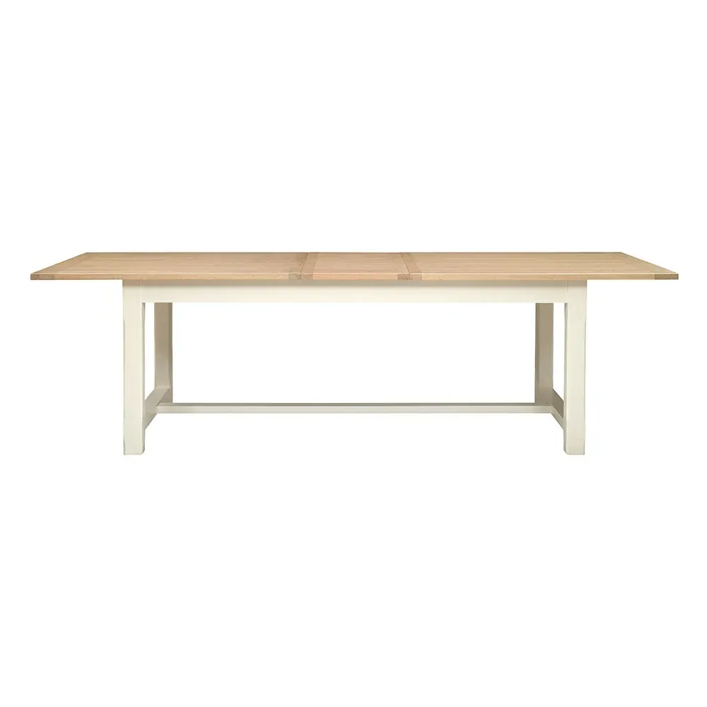 8-12 Extendable Dining Table - Cream, Oak
