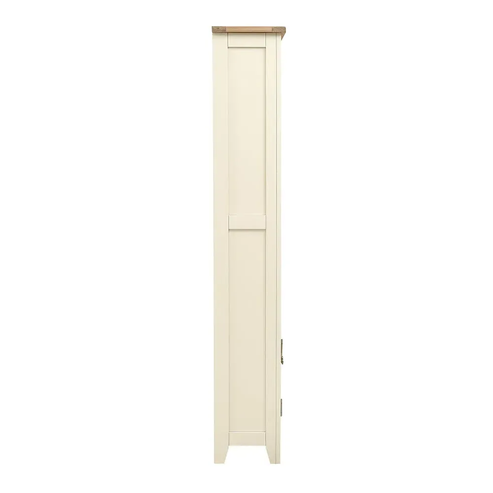 Alcove Display Cabinet with Storage - Cream