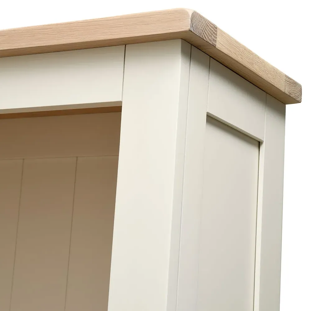 Alcove Display Cabinet with Storage - Cream