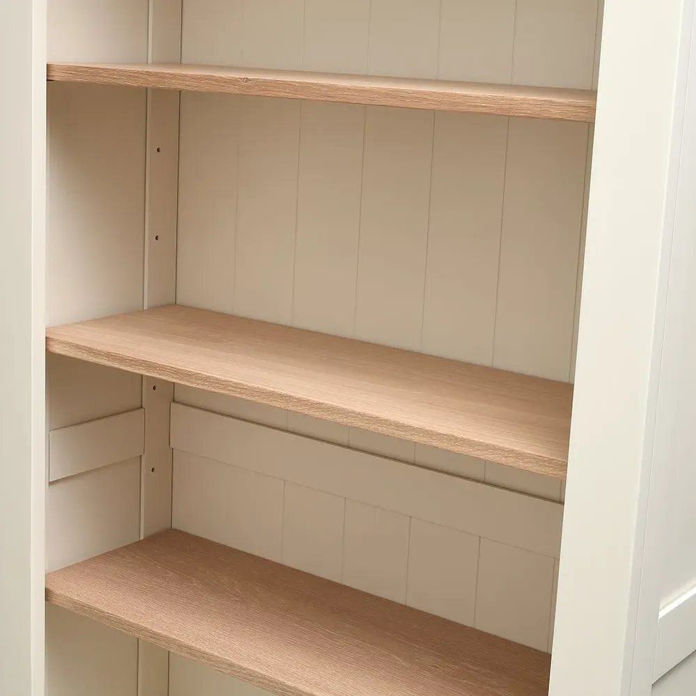 Alcove Display Cabinet with Storage - Cream