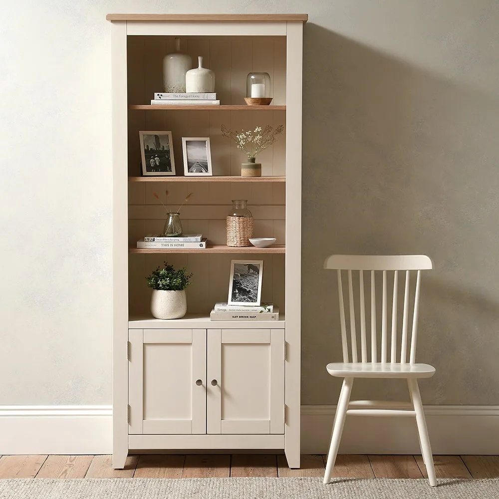 Alcove Display Cabinet with Storage - Cream image