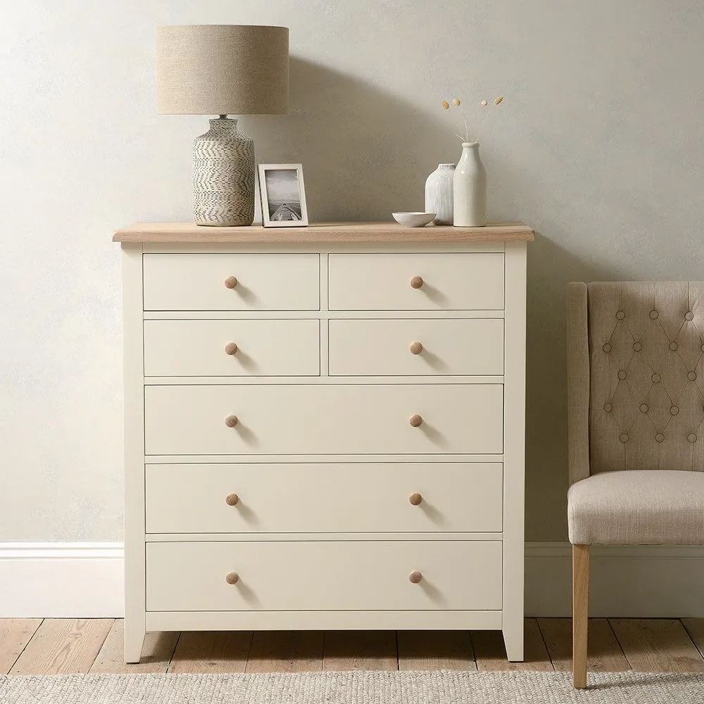 Chester 7 Drawer Chest - Cream image