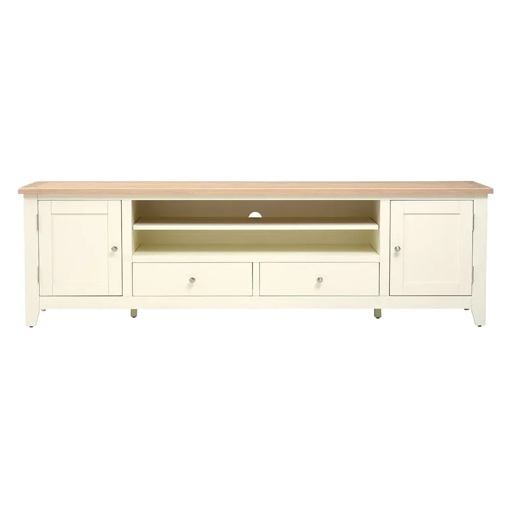 Chester TV Stand with Storage - Cream