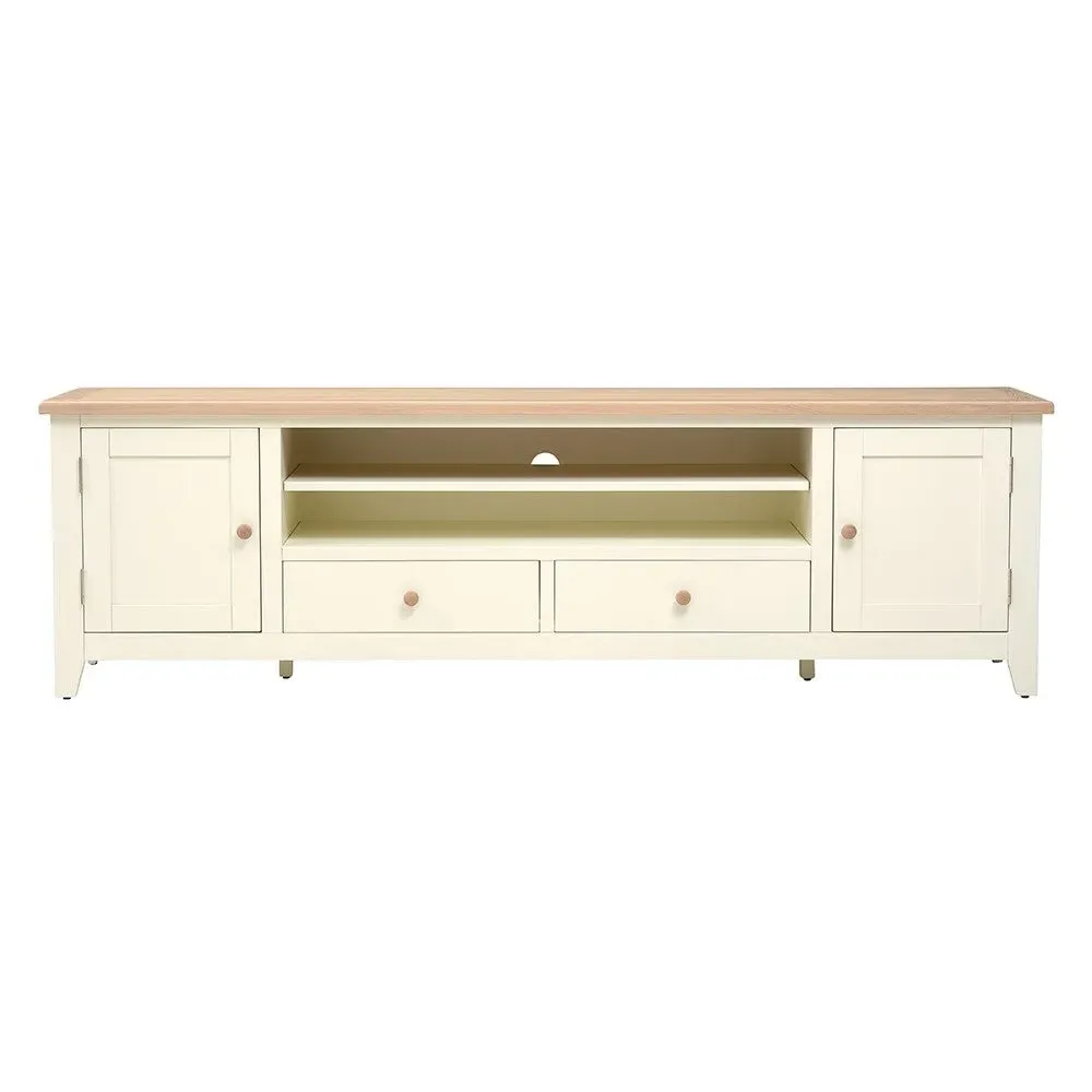 Chester TV Stand with Storage - Cream
