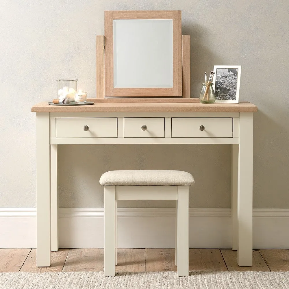 Console Desk with Storage - Cream