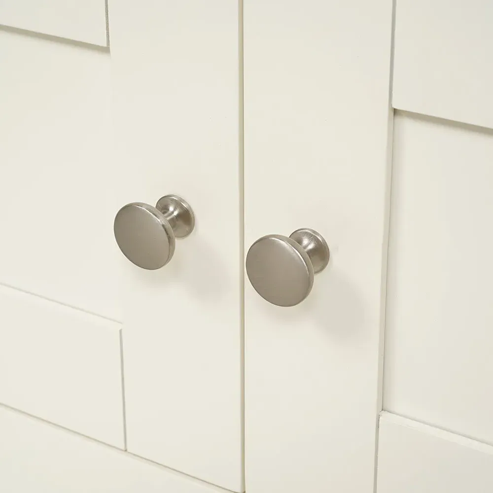 Corner TV Stand with Storage - Cream, Oak