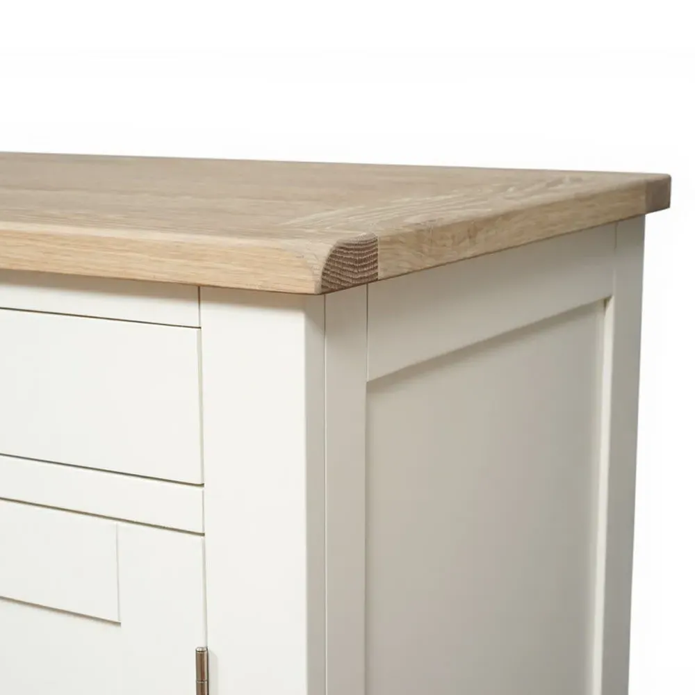 Double Pedestal Desk with Storage - Cream, Oak