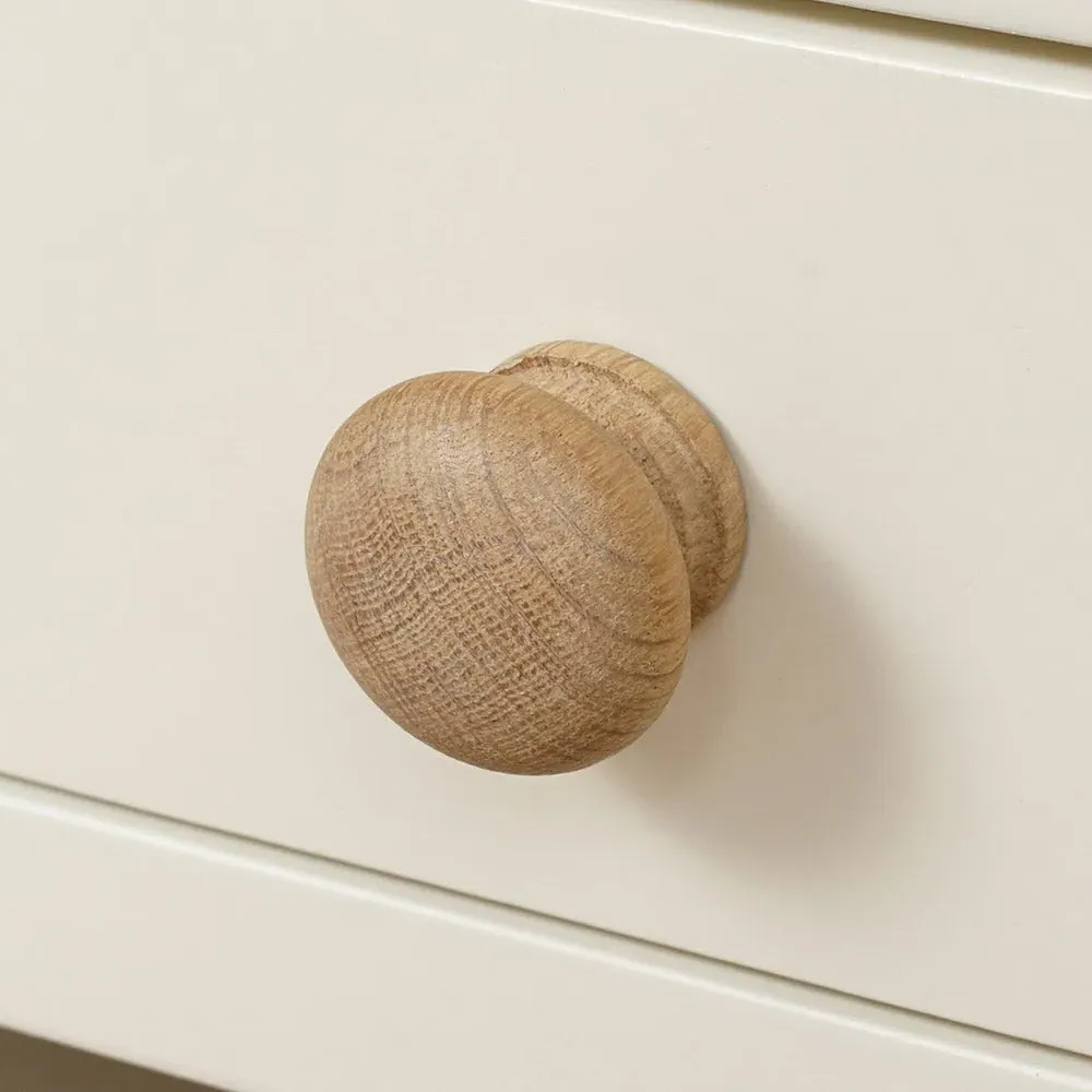 Double Pedestal Desk with Storage - Cream, Oak