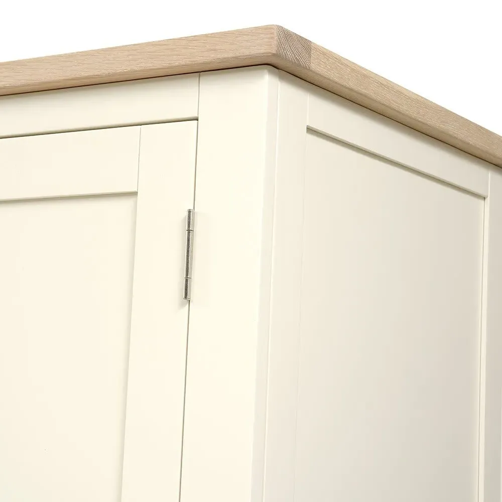 Four Door Wardrobe with Drawers - Cream