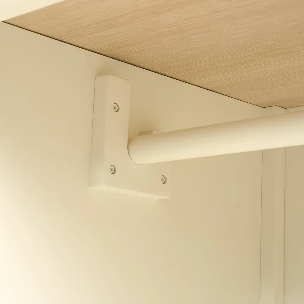 Four Door Wardrobe with Drawers - Cream