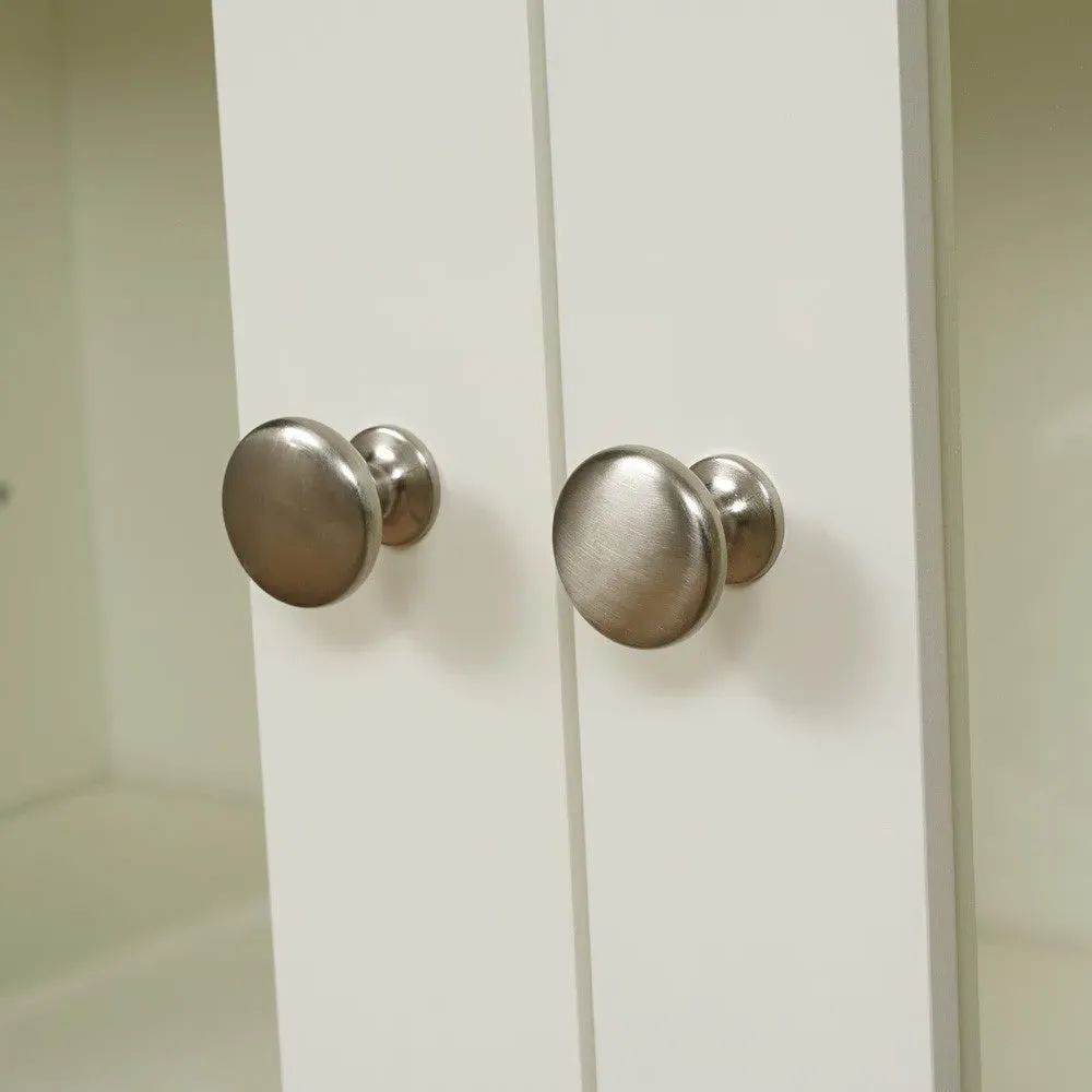 Glass Display Cabinet - Cream