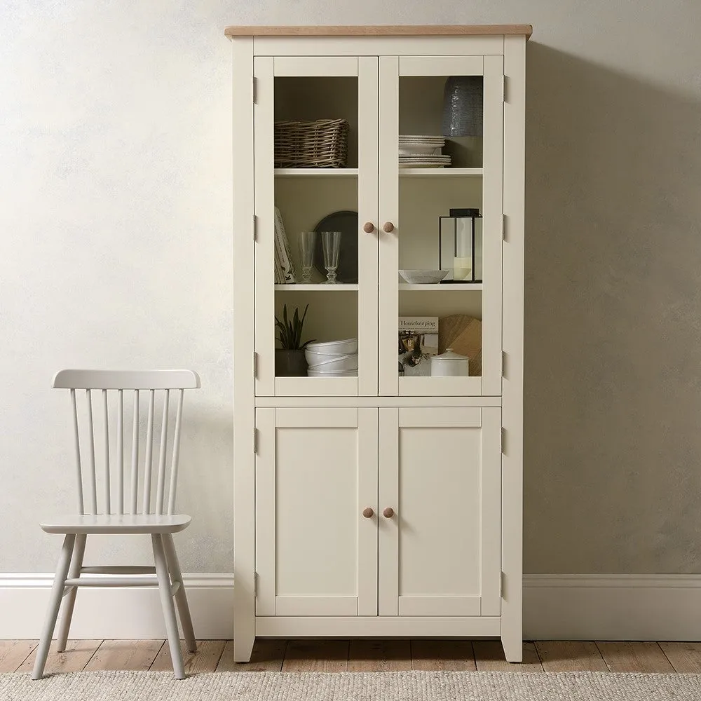 Glass Display Cabinet - Cream image
