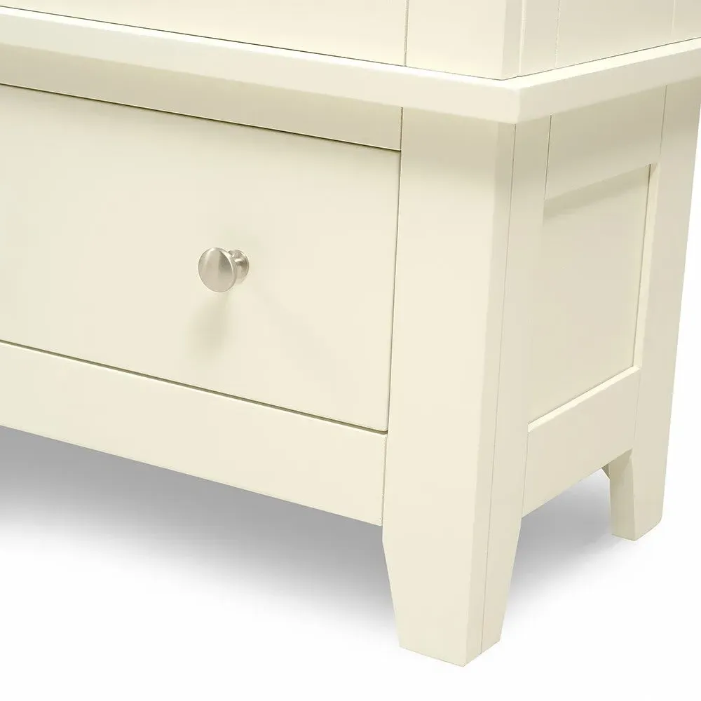 Grand Bookcase with Drawers - Cream
