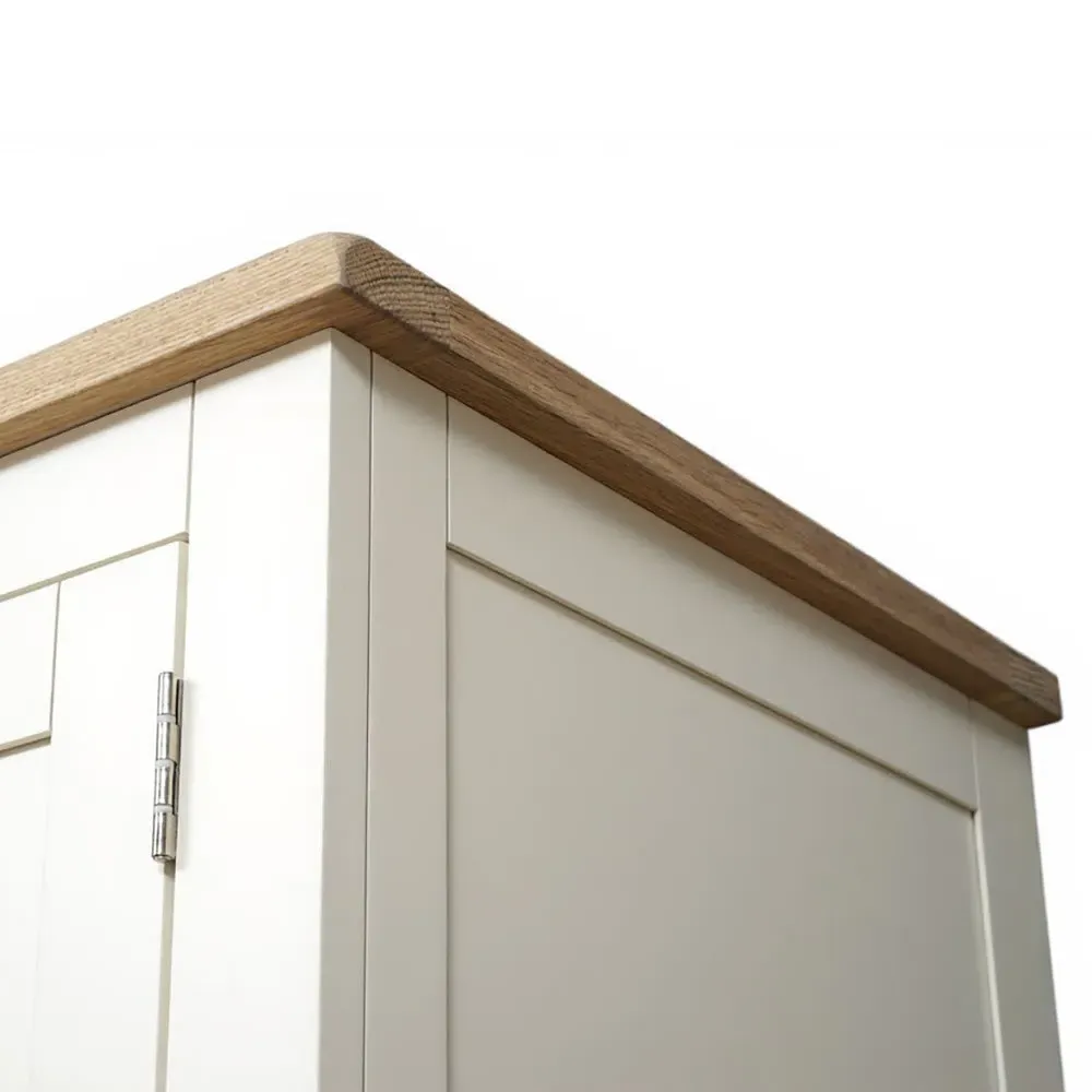 Hideaway Home Office with Storage - Cream, Oak