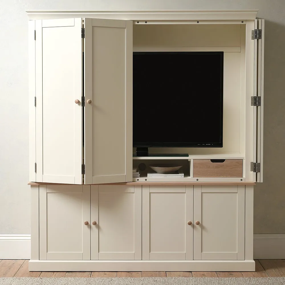 Hideaway Media Unit - Cream