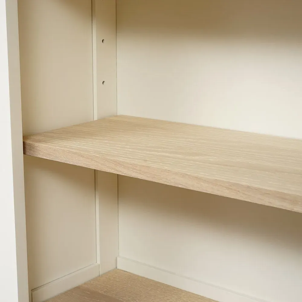 Large Bookcase - Cream, Oak