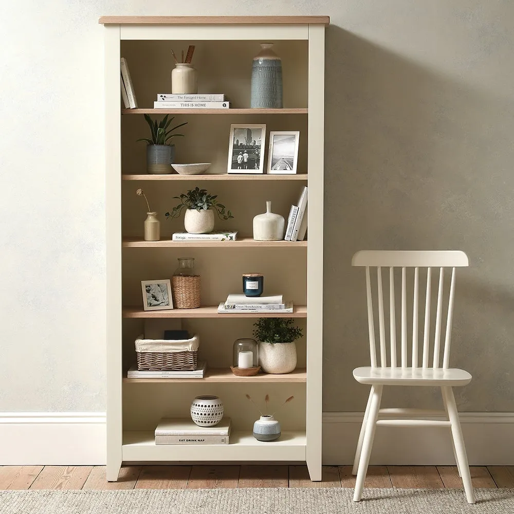 Large Bookcase - Cream, Oak