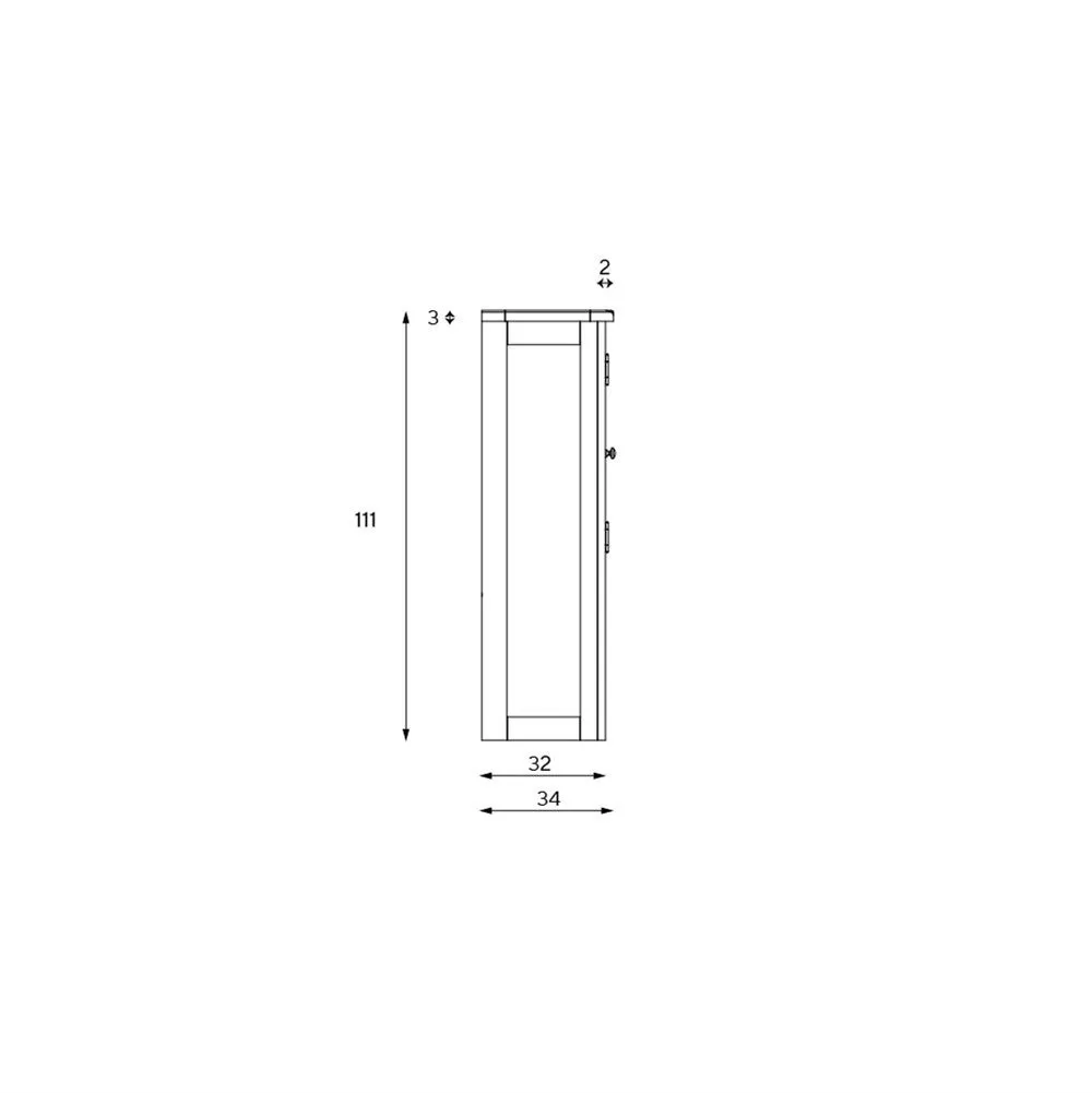 Large Glazed Dresser Top - Cream