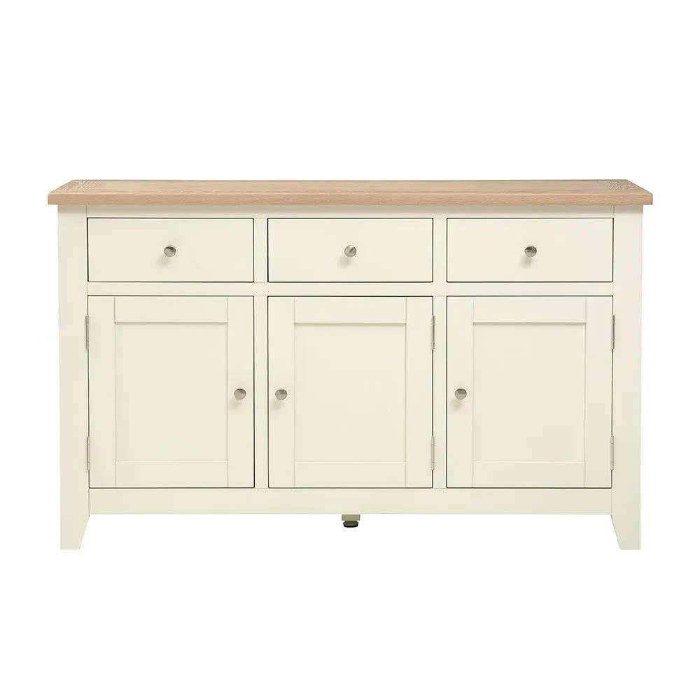 Large Sideboard with Storage - Cream, Oak