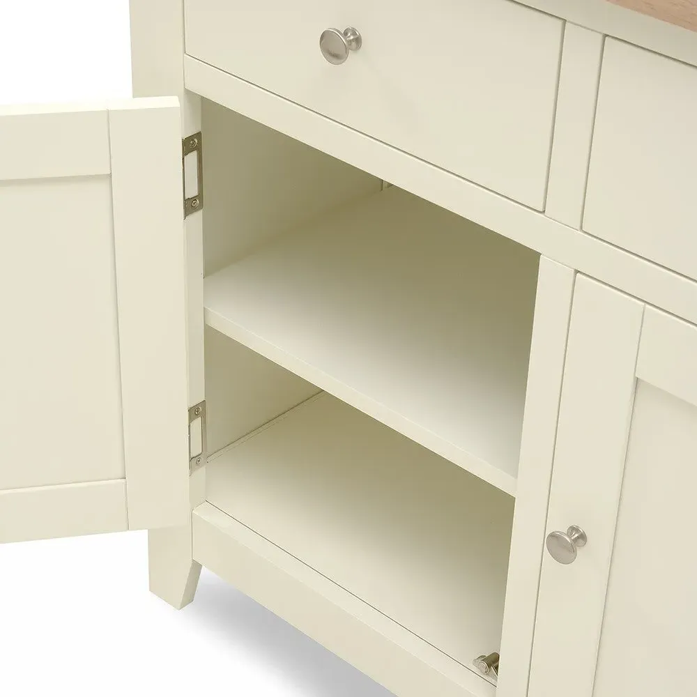 Large Sideboard with Storage - Cream, Oak