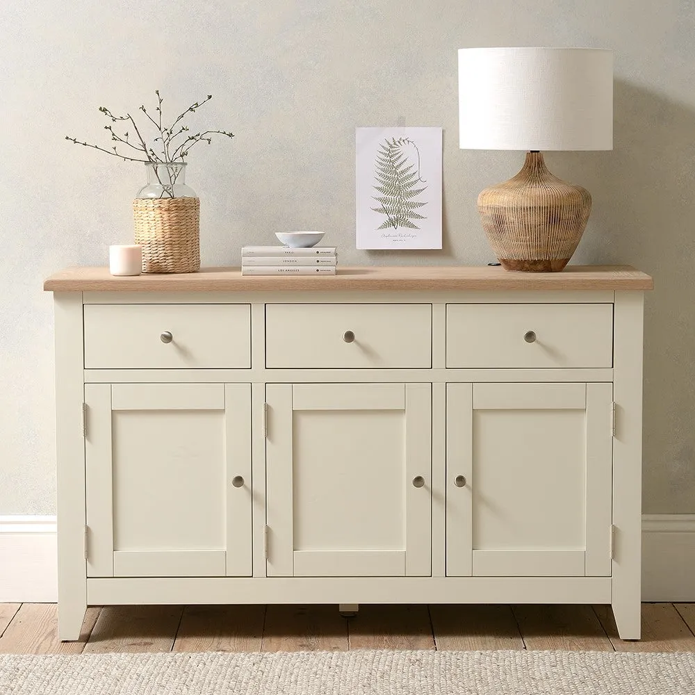 Large Sideboard with Storage - Cream, Oak image