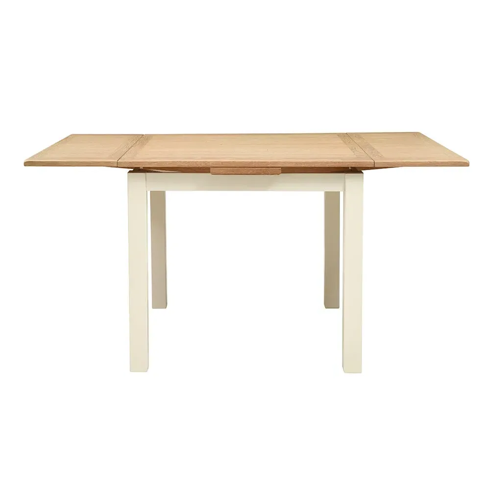 Square Extendable Dining Table - Cream, Oak