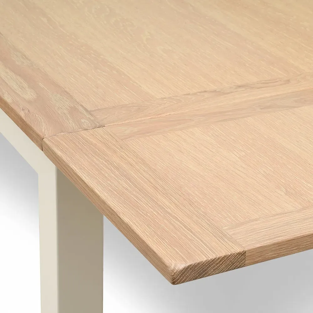 Square Extendable Dining Table - Cream, Oak