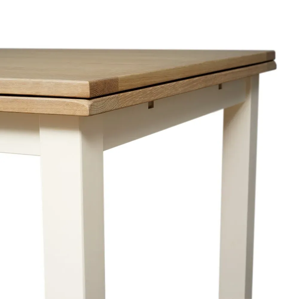 Square Extendable Dining Table - Cream, Oak