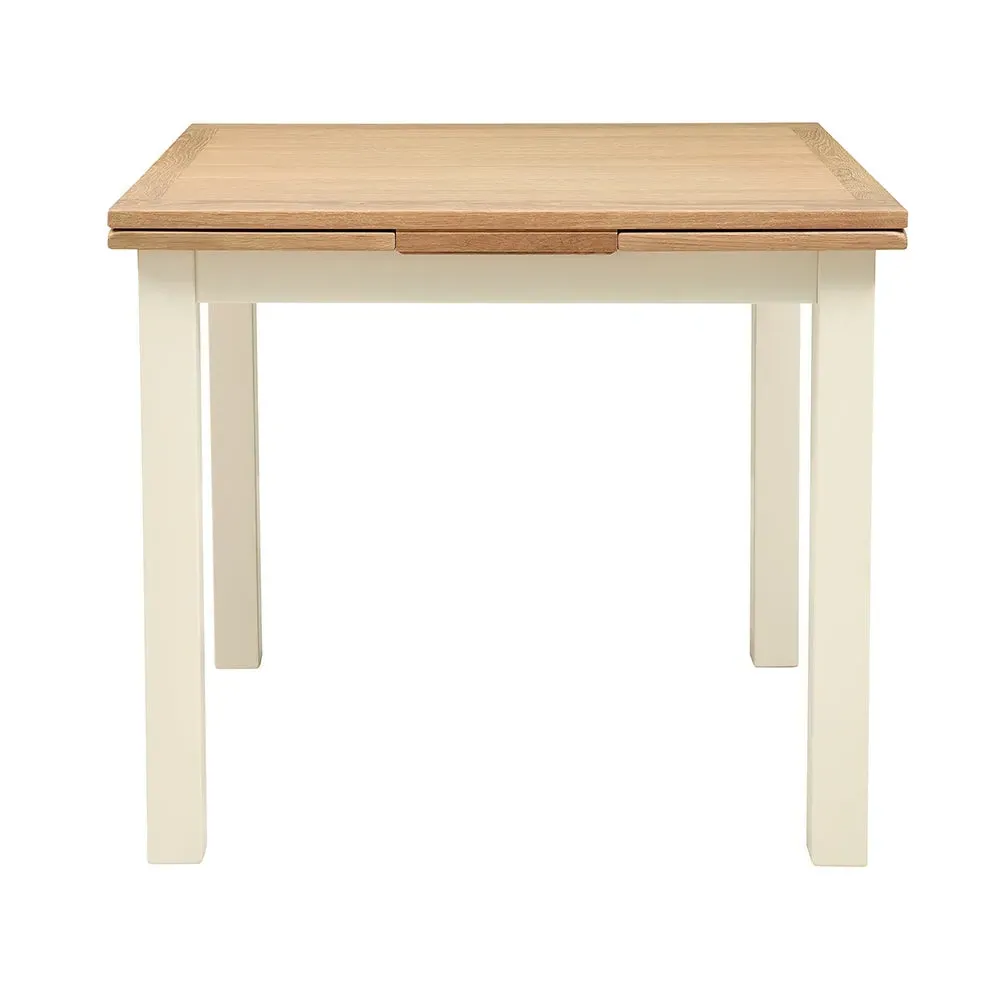 Square Extendable Dining Table - Cream, Oak