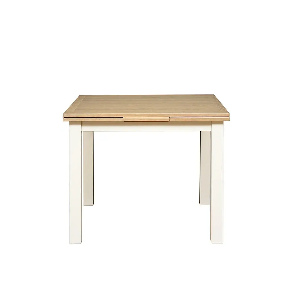Square Extendable Dining Table - Cream, Oak image