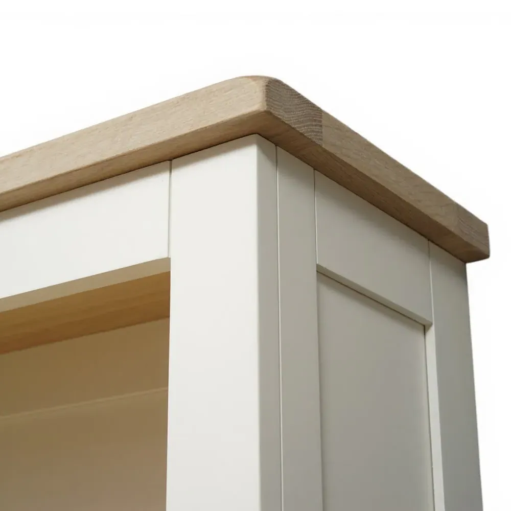 Tall Slim Bookcase - Cream