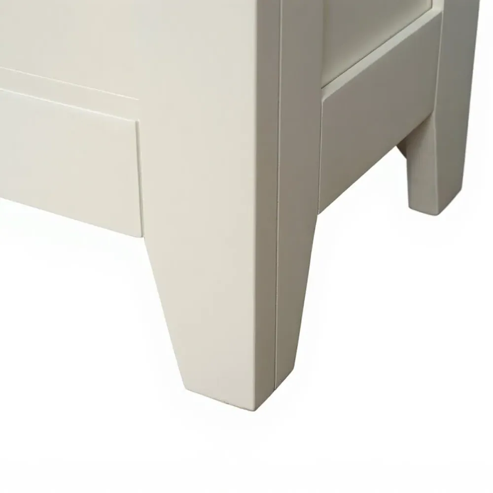 Tall Slim Bookcase - Cream