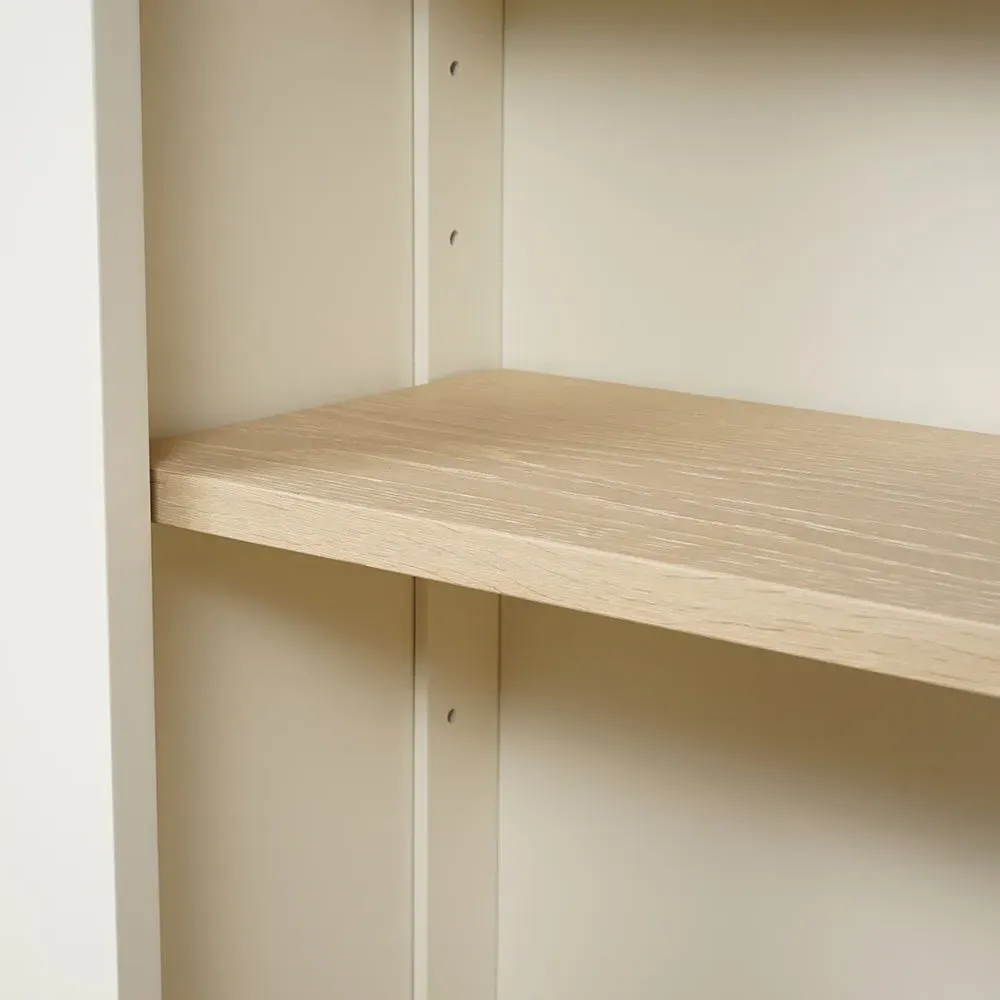 Tall Slim Bookcase - Cream