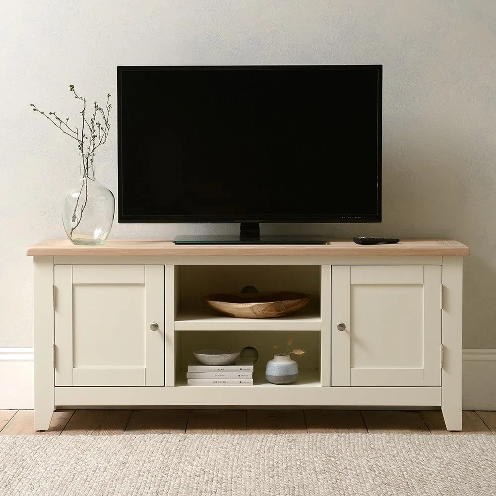 TV Stand with Storage - Grey, Oak