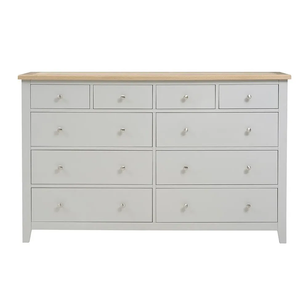 10 Drawer Chest - Dove Grey